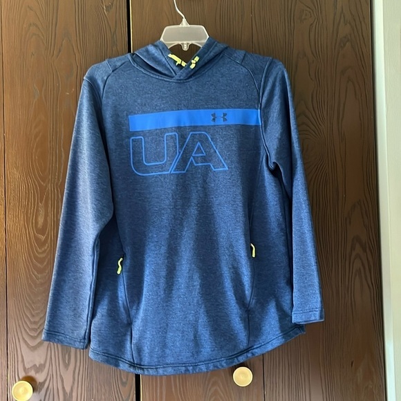 Under Armour men’s navy hooded lightweight sweatshirt. Size Large. - Picture 1 of 9